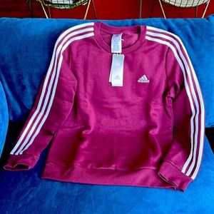 Adidas Burgundy/Maroon crew neck sweatshirt brand new with tags Size M